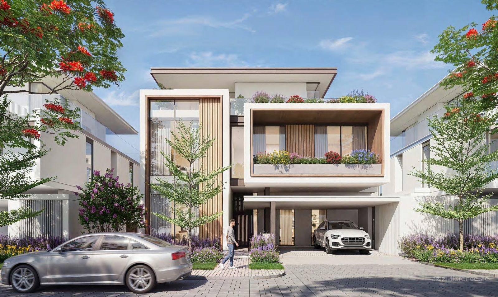 Villa collection at Azizi Florence Sharjah, detached villa on a private plot